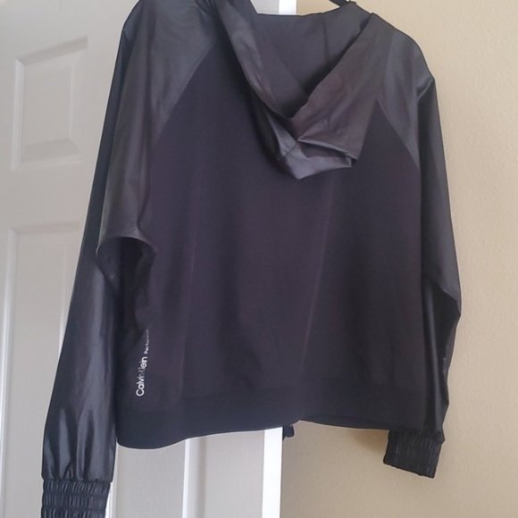 Calvin Klein Black Zip Hoodie Jacket Size S - Picture 3 of 5